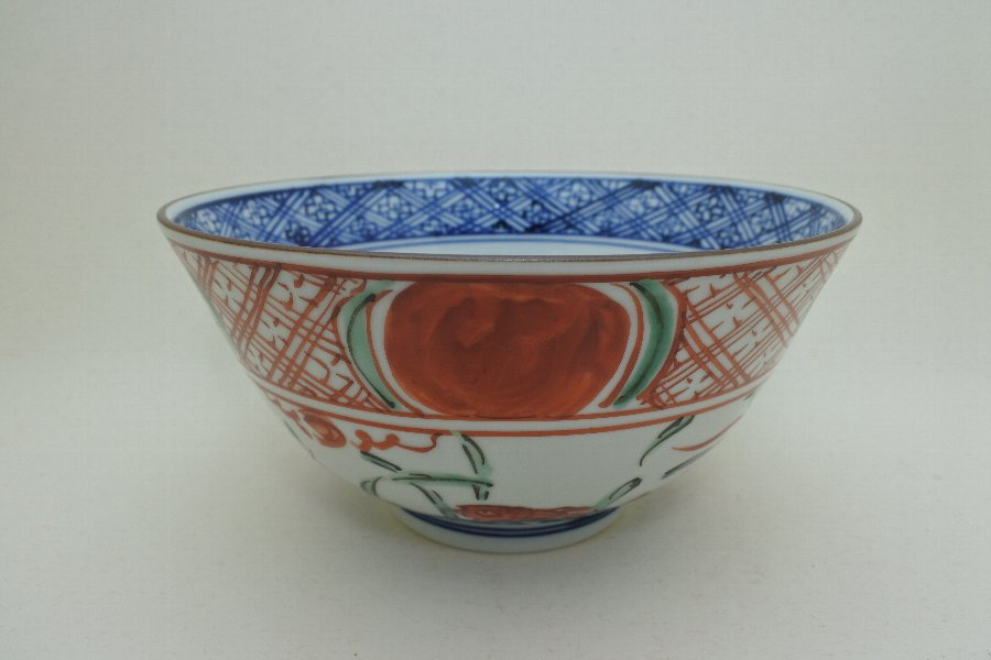 BB-IZUMI|作家ものの器-萠窯 赤絵鉢（花鳥）